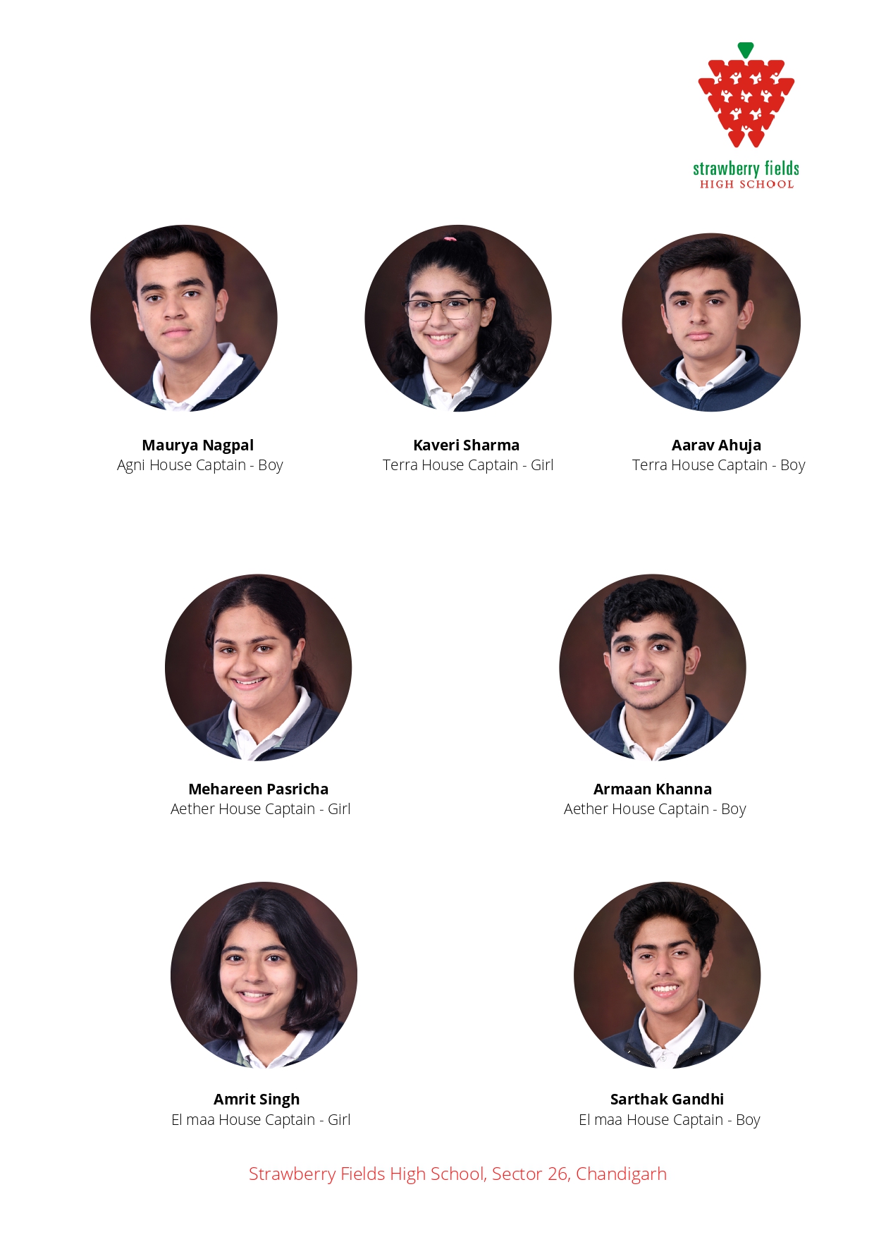SFHS Student Council 2020-21 | Strawberry Fields High School