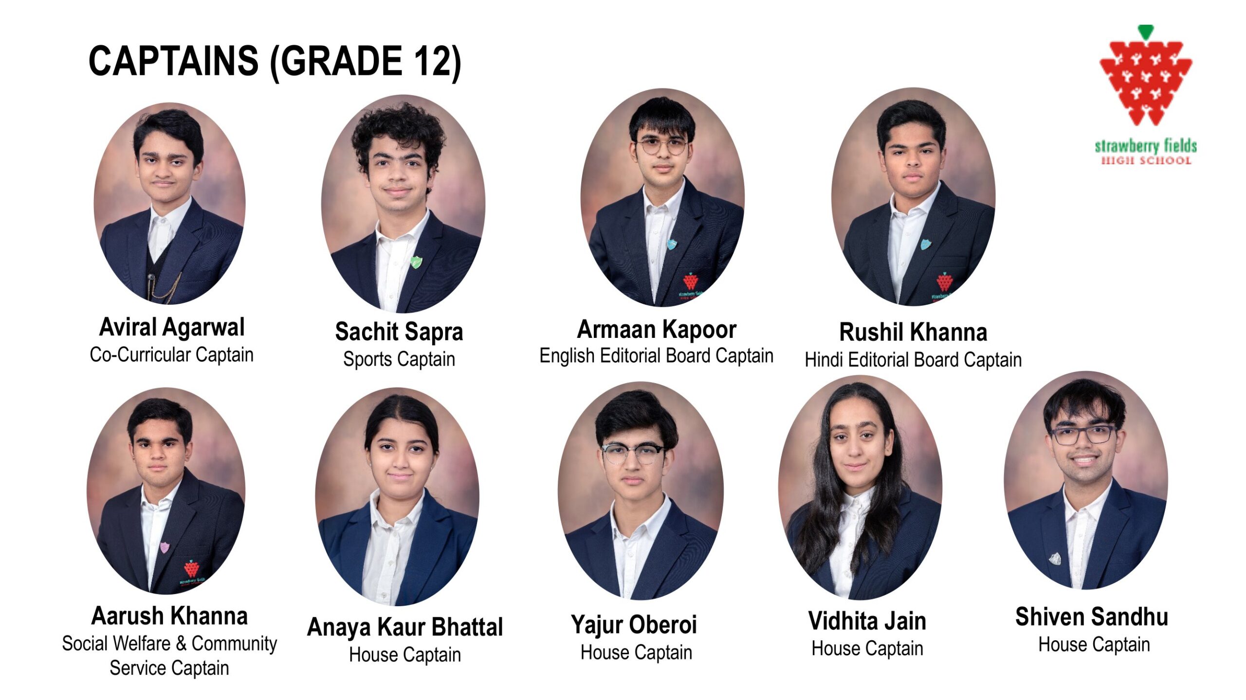 Strawberry Fields High School Proudly Presents the Student Council 2023